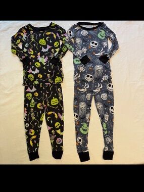Little Sleepies Halloween PJ Bundle: Glowing Ghouls & Nightmare Before Xmas